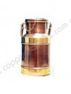 Copper Traditional Milk Jug with Lid (Antique Finish)